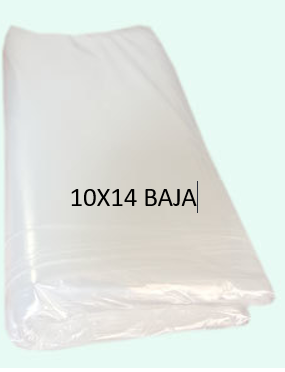 BOLSA TRANSPARENTE BAJA 10 X 14 X 100 UND