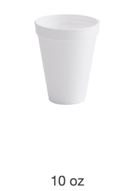 VASO ICOPOR 10 ONZ SIN TAPA 50 X 20 UND
