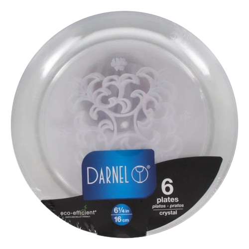 PLATO CRISTAL 16 CM X 6 UN CJ X 720UN