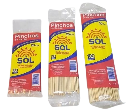 PALO PINCHUZO EL SOL 25 CM X 100 UND