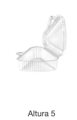 CONTENEDOR TRIANGULAR 11 X 5 CM CJ X 200 UND