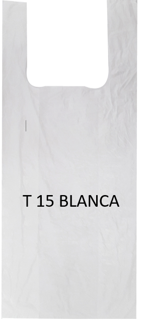 BOLSA AGARRADERA T-15 BLANCA X 100 UND