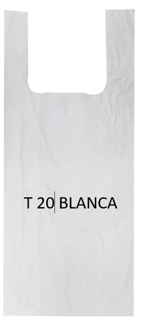 BOLSA AGARRADERA T-20 BLANCA X 100 UND