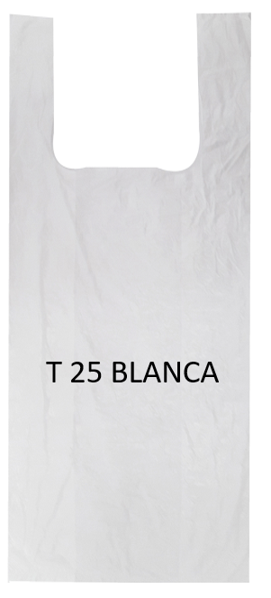 BOLSA AGARRADERA T-25 BLANCA X 100 UNIDA