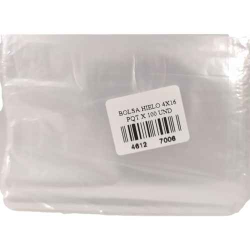 [1106] BOLSA TRANSPARENTE BAJA 4 X 16 UND