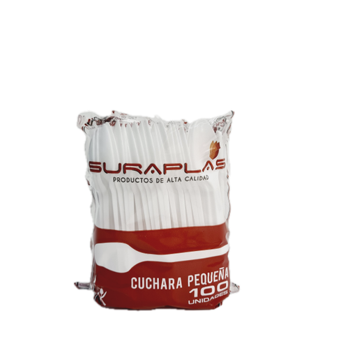 [3009] CUCHARA SURAPLAS PEQUEÑA BLANCA 120 X 100 UND