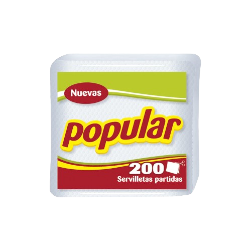 [4044] SERVILLETAS POPULAR X 200 UND