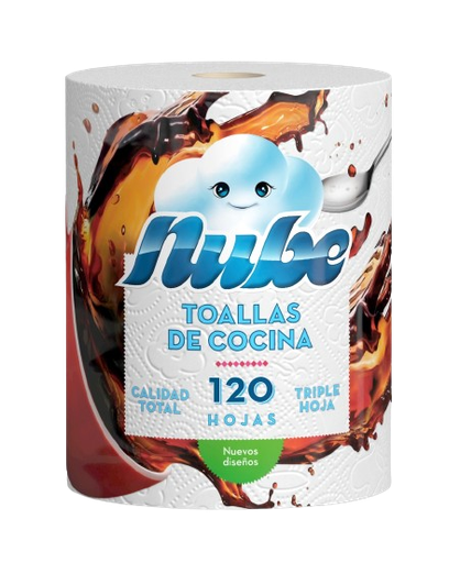 [4046] TOALLA COCINA NUBE 3H X 1 120 HOJAS UND