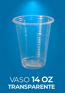 [8035] VASO GUTVAN TRANSPARENTE 14 ONZ X 25 UND