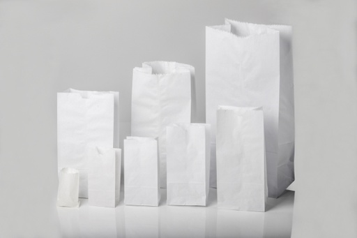 [1077] BOLSA PAPEL BLANCA 105 # 2 X 100 UND