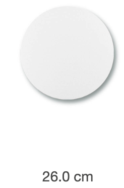 [1315] BASE CIRCULAR 26 CM BLANCA BL X UND