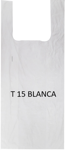 [1006] BOLSA AGARRADERA T-15 BLANCA X 100 UND