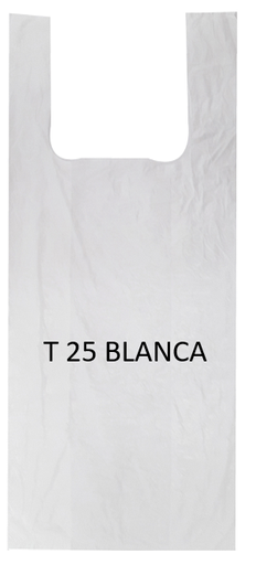 [1010] BOLSA AGARRADERA T-25 BLANCA X 100 UNIDA